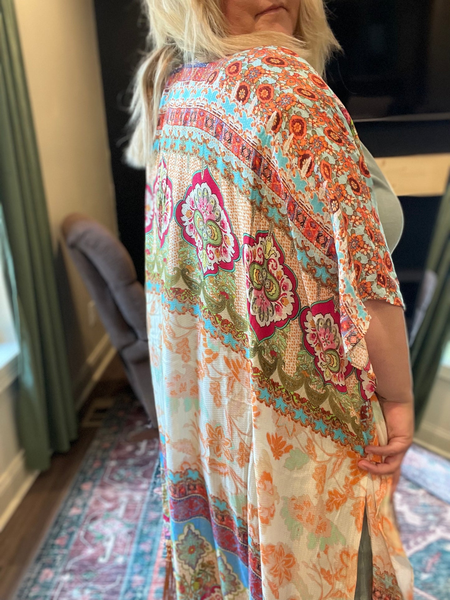 JULIE FRINGE KIMONO